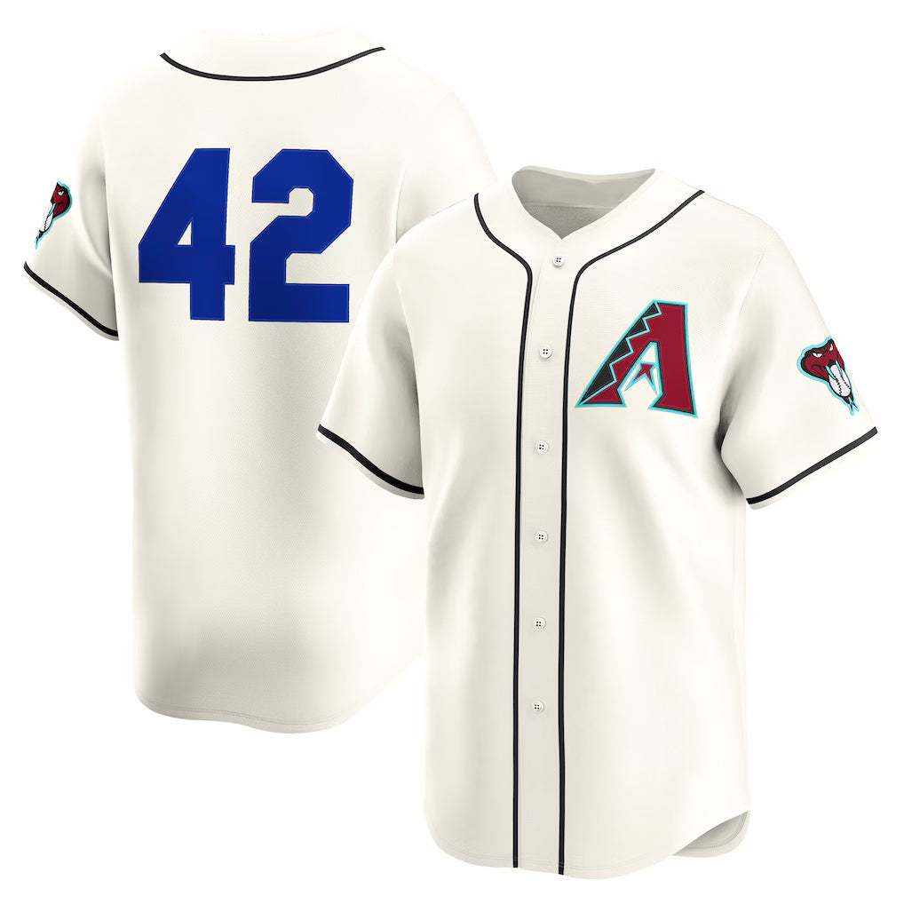 Arizona Diamondbacks #42 Jackie Robinson Cream MIKSHPS Home 2025  Day Limited Jersey