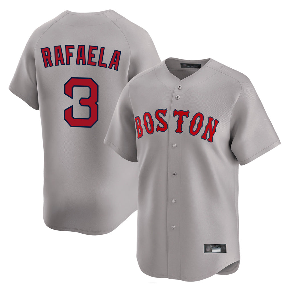 Boston Red Sox #3 Ceddanne Rafaela Player Gray MIKSHPS Road Limited Home Game Stitched Jerseys1