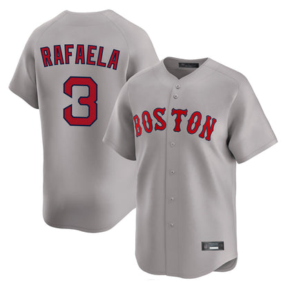 Boston Red Sox #3 Ceddanne Rafaela Player Gray MIKSHPS Road Limited Home Game Stitched Jerseys1