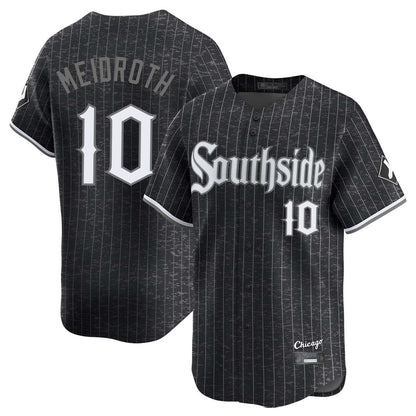 Chicago White Sox #10 Chase Meidroth Player Black MIKSHPS City Connect Limited Home Stitched Jerseys