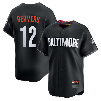 Baltimore Orioles #12 Dylan Beavers Player Black MIKSHPS City Connect Limited Home Game Stitched Jerseys