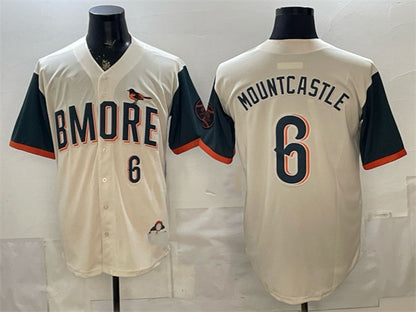 Baltimore Orioles #6 Ryan Mountcastle Natural MIKSHPS 2026 City Connect Stadium Stitched Jersey