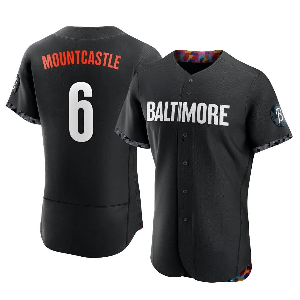 Baltimore Orioles #6 Ryan Mountcastle Player Black MIKSHPS City Connect Limited Elite Home Game Stitched Jerseys