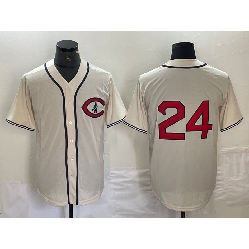 Chicago Cubs #24 Cody Bellinger 2022 Cream MIKSHPS Field of Dreams Cool Base Stitched Jersey