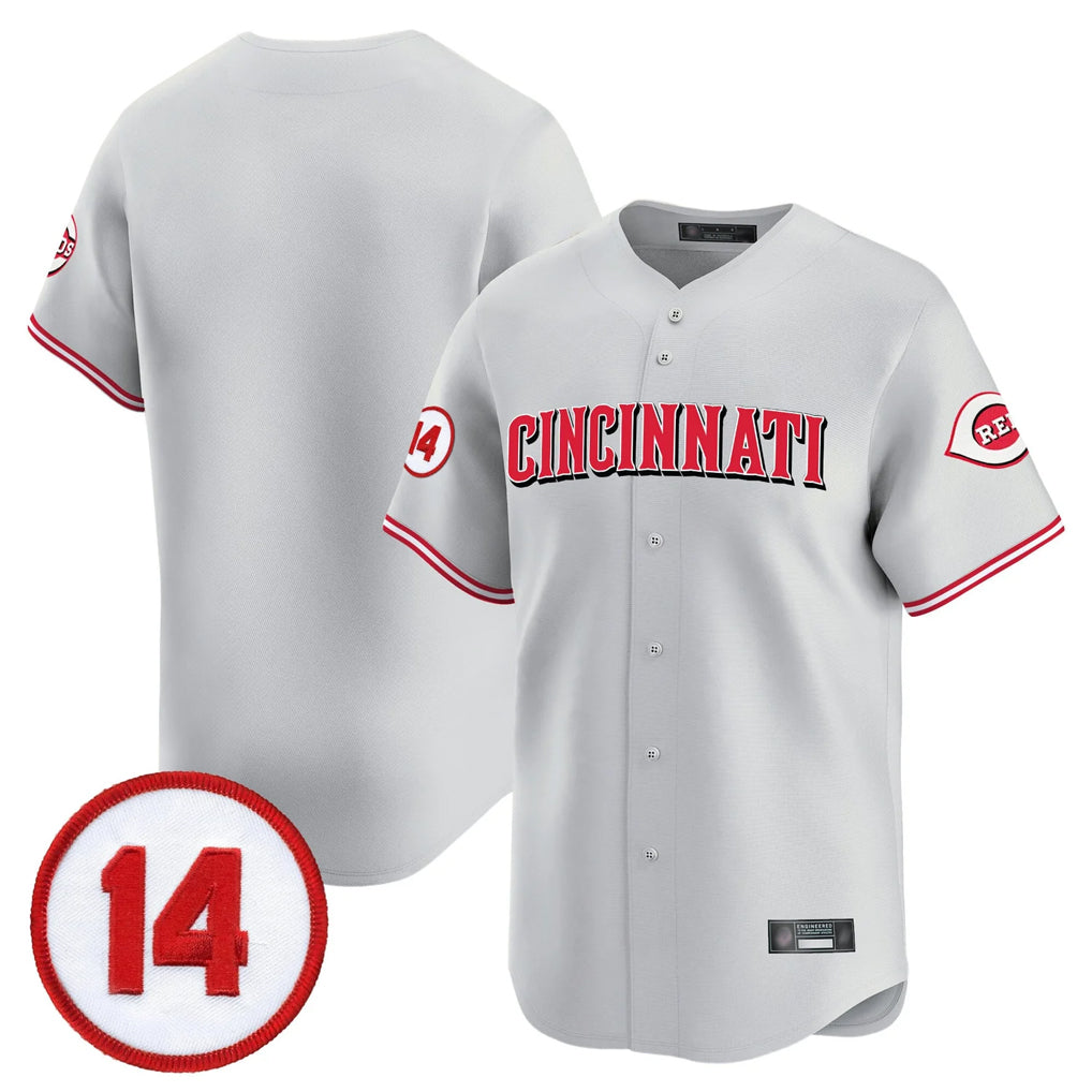 Cincinnati Reds Blank Player Gray MIKSHPS Vapor Premier Limited Home Stitched Jerseys