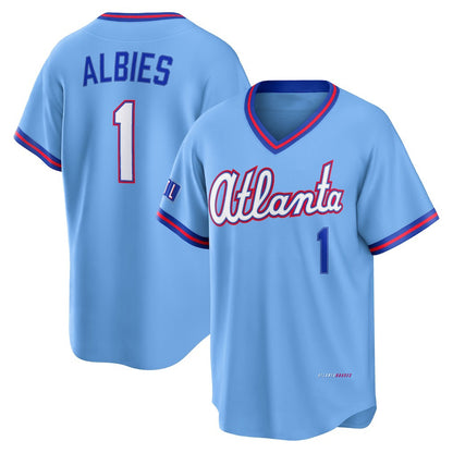 Atlanta Braves #1 Ozzie Albies Powder Blue MIKSHPS 2026 City Connect Stadium Jersey