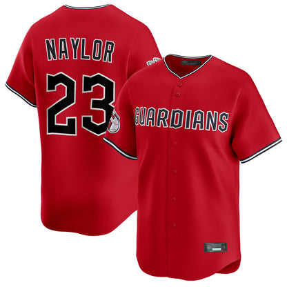 Cleveland Guardians #23 Bo Naylor Player Red MIKSHPS Limited Home Stitched Jerseys