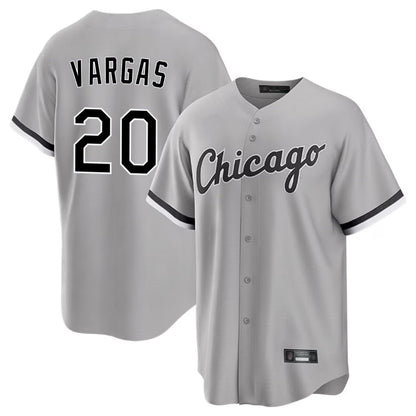Chicago White Sox #20 Miguel Vargas Player Gray MIKSHPS Home Game Stitched Jerseys