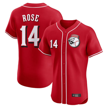Cincinnati Reds #14 Pete Rose Player Red MIKSHPS Limited Elite Home Game Stitched Jerseys