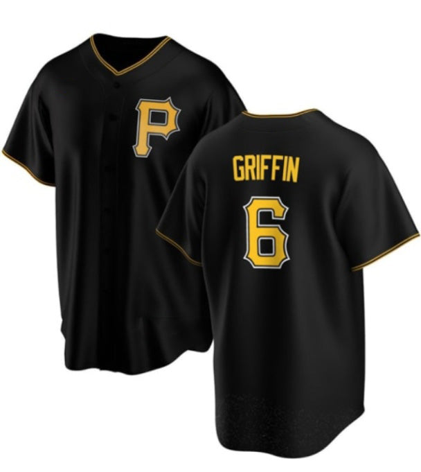 Pittsburgh Pirates #6 Konnor Griffin Black MIKSHPS Cool Base Stitched Jersey