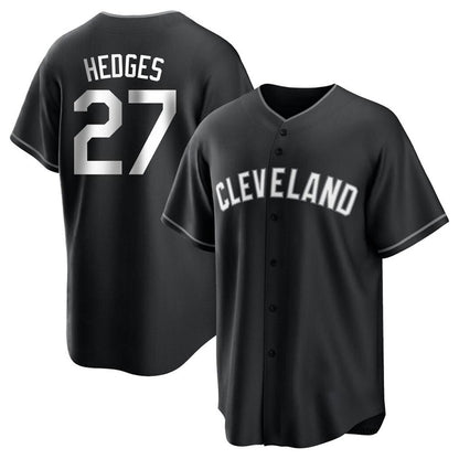 Cleveland Guardians #27 Austin Hedges Player Black MIKSHPS Home Game Stitched Jerseys