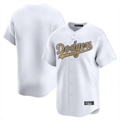 Los Angeles Dodgers Blank Player White Gold MIKSHPS Collection Limited Home Stitched Jerseys