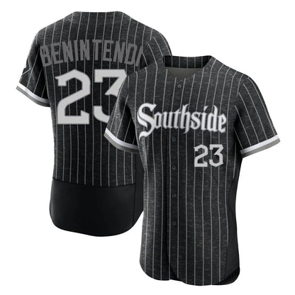 Chicago White Sox #23 Andrew Benintendi Player Black MIKSHPS City Connect Limited Elite Home Stitched Jerseys