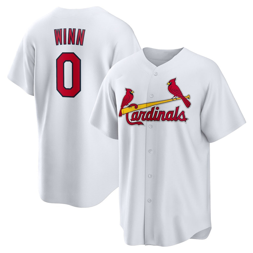 St. Louis Cardinals #0 Masyn Winn White MIKSHPS Home Replica Jersey