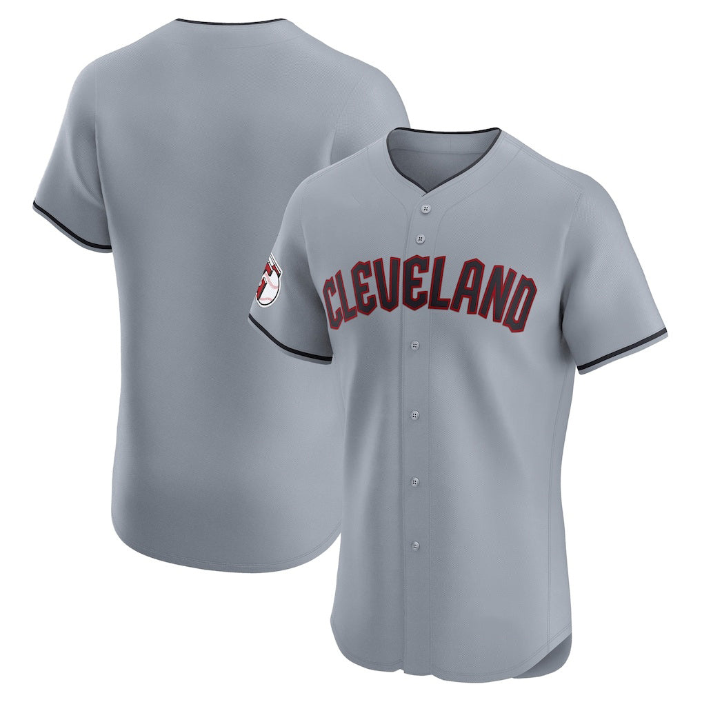 Cleveland Guardians Gray MIKSHPS Alternate Vapor Premier Elite Patch Jersey