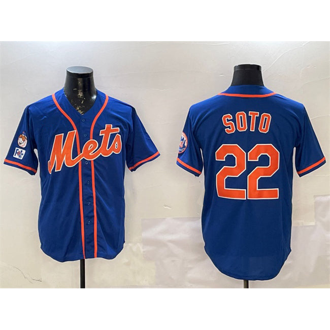 New York Mets #22 Juan Soto Royal MIKSHPS 2025 Spring Training Alternate Limited Stitched Jersey
