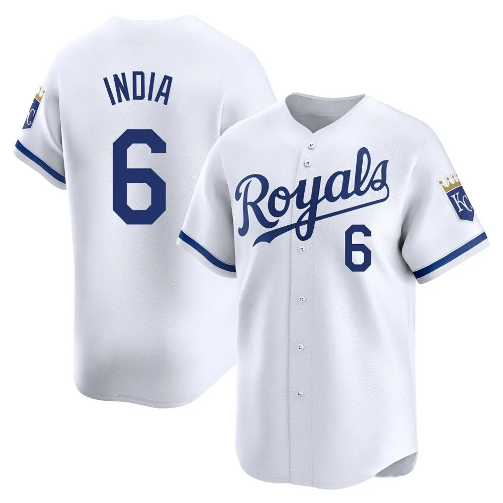 Kansas City Royals #6 Jonathan India Player White MIKSHPS Alt Limited Home Stitched Jerseys