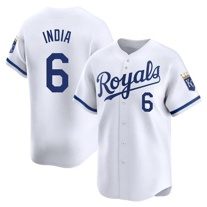 Kansas City Royals #6 Jonathan India Player White MIKSHPS Alt Limited Home Stitched Jerseys