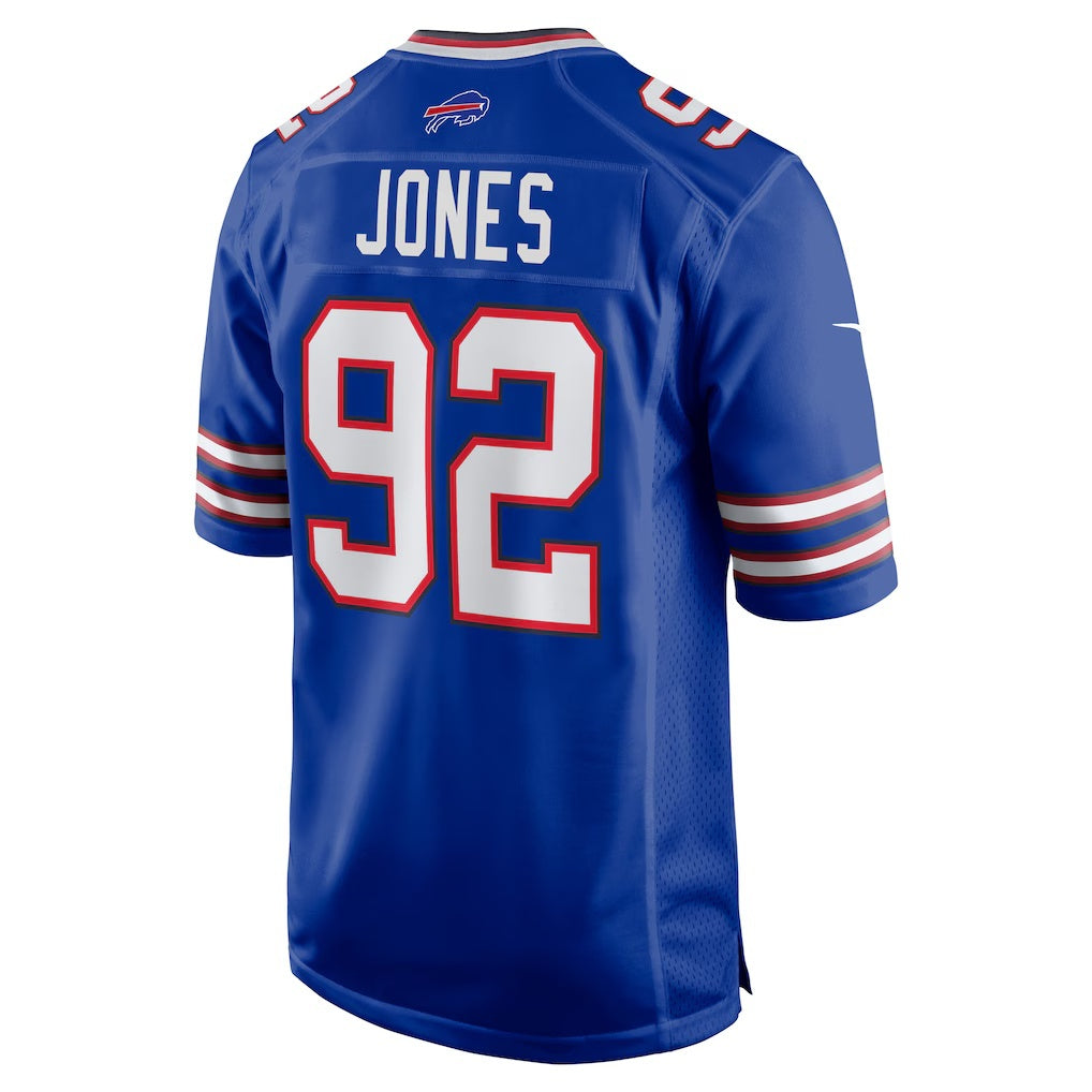 B.Bills #92 DaQuan Jones Royal MIKSHPS Game Player Jersey