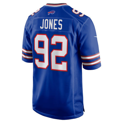 B.Bills #92 DaQuan Jones Royal MIKSHPS Game Player Jersey
