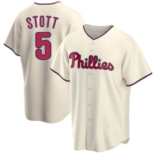 Philadelphia Phillies #5 Bryson Stott Cream MIKSHPS Cool Base Stitched Jersey