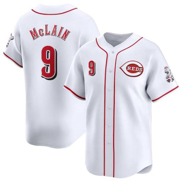 Cincinnati Reds #9 Matt McLain White MIKSHPS Home Limited Stitched Jersey