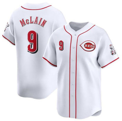 Cincinnati Reds #9 Matt McLain White MIKSHPS Home Limited Stitched Jersey