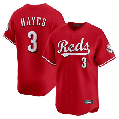 Cincinnati Reds #3 Ke'Bryan Hayes Player Red MIKSHPS Home Limited Stitched Jerseys