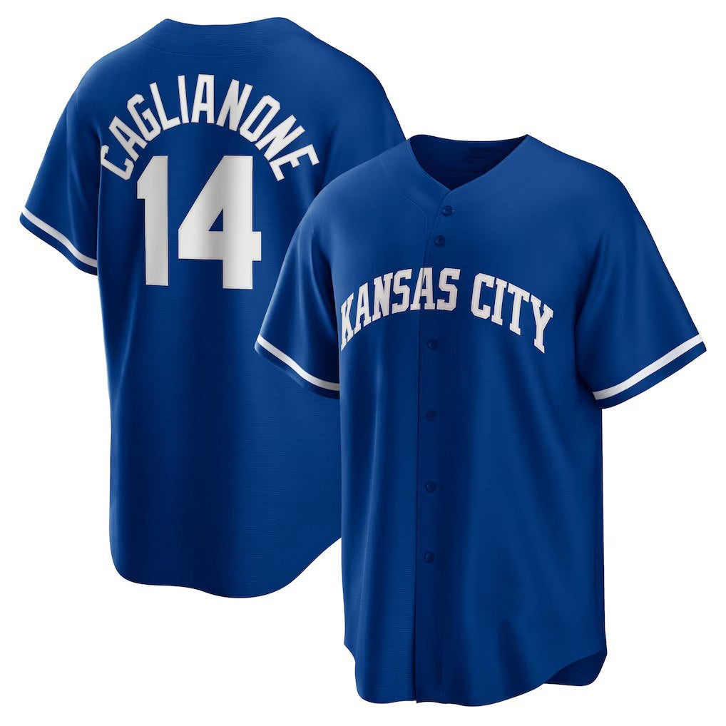 Kansas City Royals #14 Jac Caglianone Royal MIKSHPS Alternate Replica Jersey