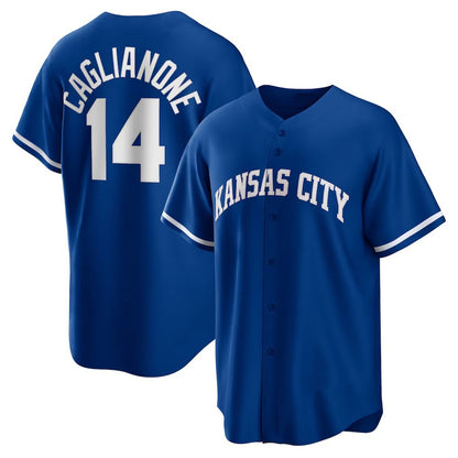 Kansas City Royals #14 Jac Caglianone Royal MIKSHPS Alternate Replica Jersey