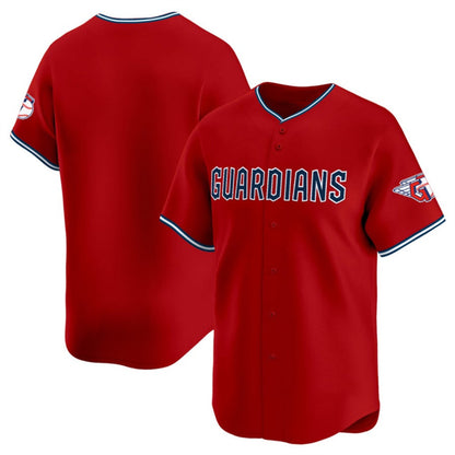 Cleveland Guardians Blank Red MIKSHPS Alternate Limited Stitched Jersey