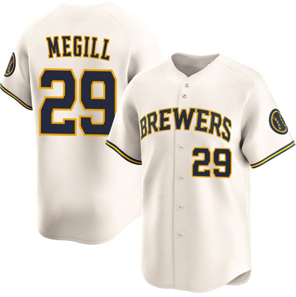 Milwaukee Brewers #29 Trevor Megill Cream MIKSHPS 2025 Limited Stitched Jersey