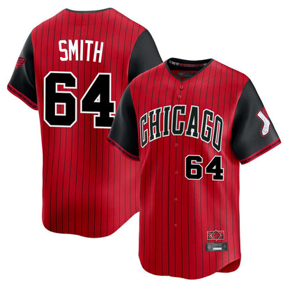 Chicago White Sox #64 Shane Smith Player Red MIKSHPS City Connect Limited Home Stitched Jerseys