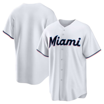 Miami Marlins White MIKSHPS Home Replica Team Jersey