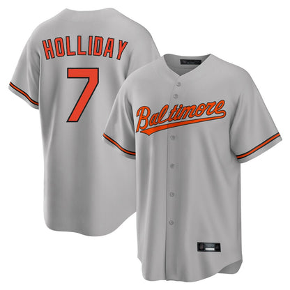 Baltimore Orioles #7 Jackson Holliday Player Gray MIKSHPS Home Game Stitched Jerseys