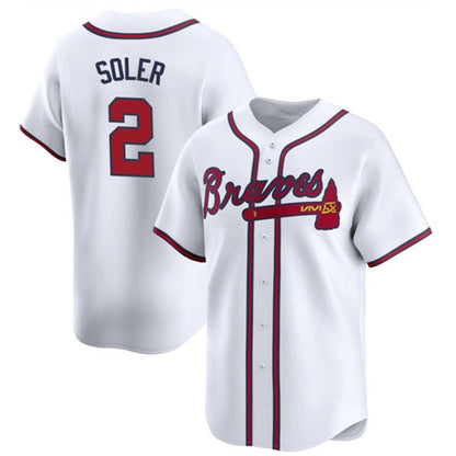 Atlanta Braves #2 Jorge Soler White MIKSHPS 2024 Home Limited Stitched Jersey