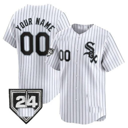 Custom Chicago White Sox 2024 Spring Training Patch Vapor Premier Limited Jersey ¨C White MIKSHPS