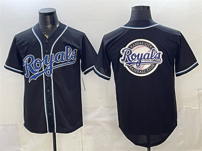 Kansas City Royals Team Big Logo 2026 Fashion Replica Black MIKSHPS Out Stitched Jersey