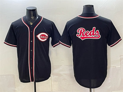 Cincinnati Reds Team Big Logo 2026 Fashion Replica Black MIKSHPS Out Stitched Jersey