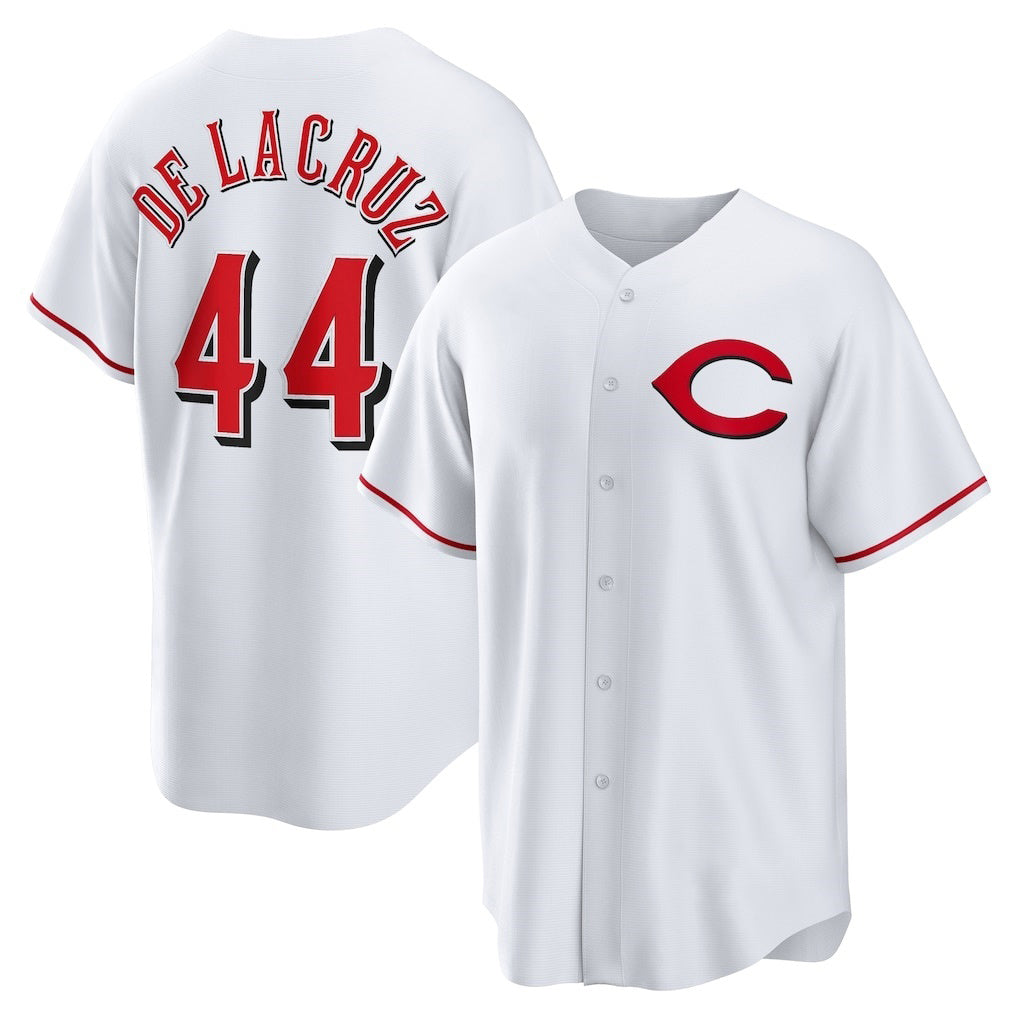 Cincinnati Reds #44 Elly De La Cruz White MIKSHPS Alternate 2 Replica Jersey