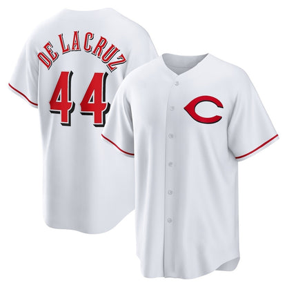 Cincinnati Reds #44 Elly De La Cruz White MIKSHPS Alternate 2 Replica Jersey