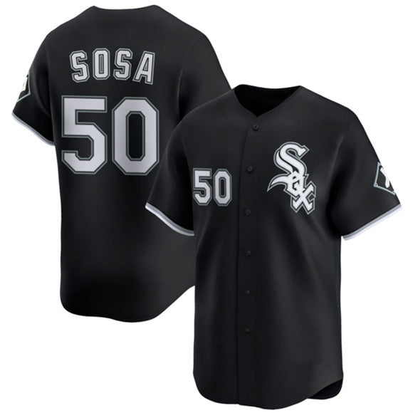 Chicago White Sox #50 Lenyn Sosa Black MIKSHPS 2025 Alternate Limited Stitched Jersey
