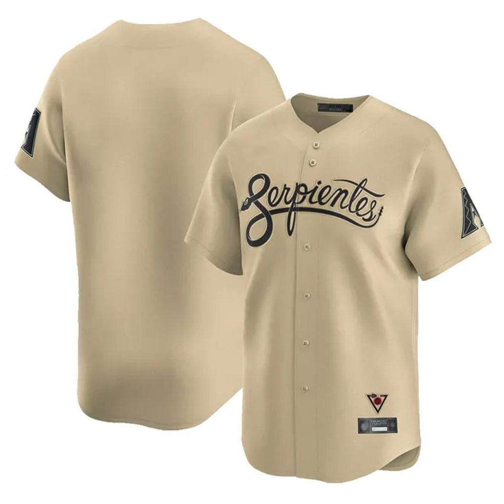 Arizona Diamondbacks Tan MIKSHPS City Connect Limited Home Game Blank Player Stitched Jerseys