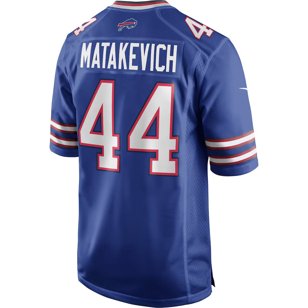 B.Bills #44 Tyler Matakevich Royal MIKSHPS Game Player Jersey