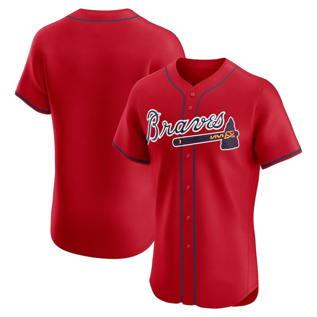 Atlanta Braves Red MIKSHPS Alternate Elite Jersey