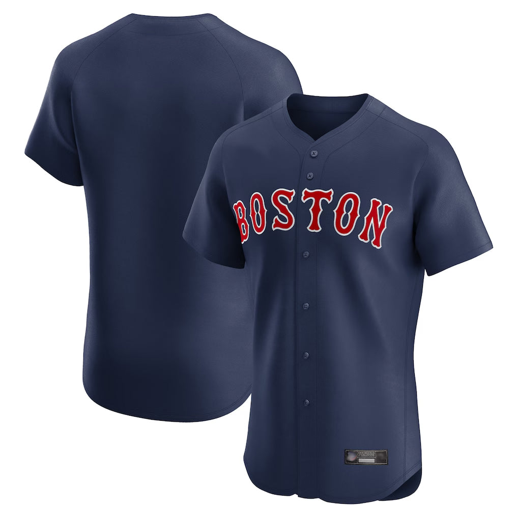 Boston Red Sox Blank Player Navy MIKSHPS Limited Elite Home Game Stitched Jersey