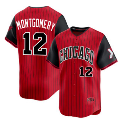 Chicago White Sox #12 Colson Montgomery Red Black MIKSHPS 2025 City Connect Limited Stitched Jersey