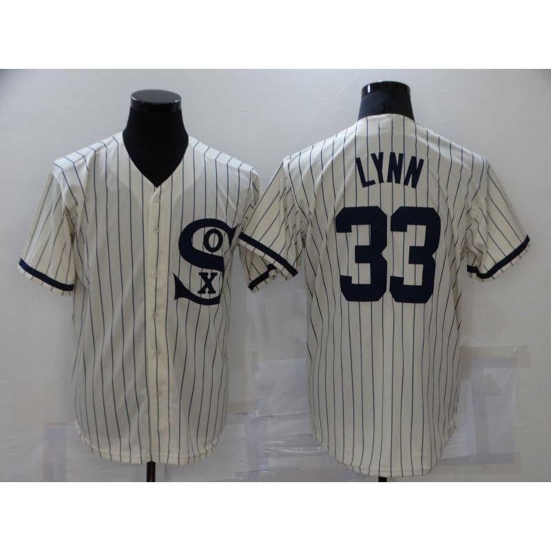 Chicago White Sox #33 Lance Lynn 2021 Cream MIKSHPS Field of Dreams Name Cool Base Stitched Jersey