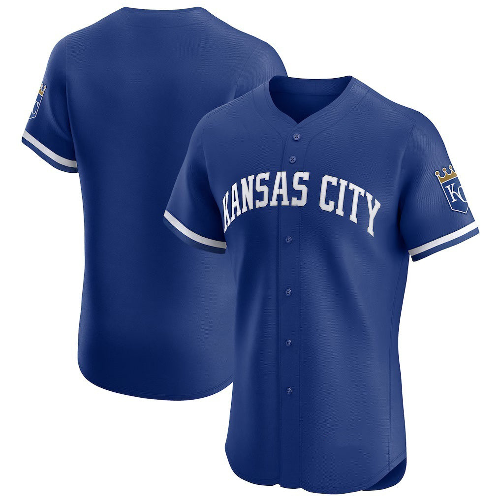 Kansas City Royals Royal MIKSHPS Alternate Vapor Premier Elite Patch Jersey
