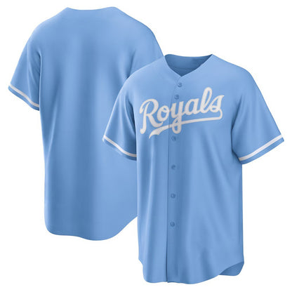 Kansas City Royals Light Blue MIKSHPS Alternate Replica Team Logo Jersey